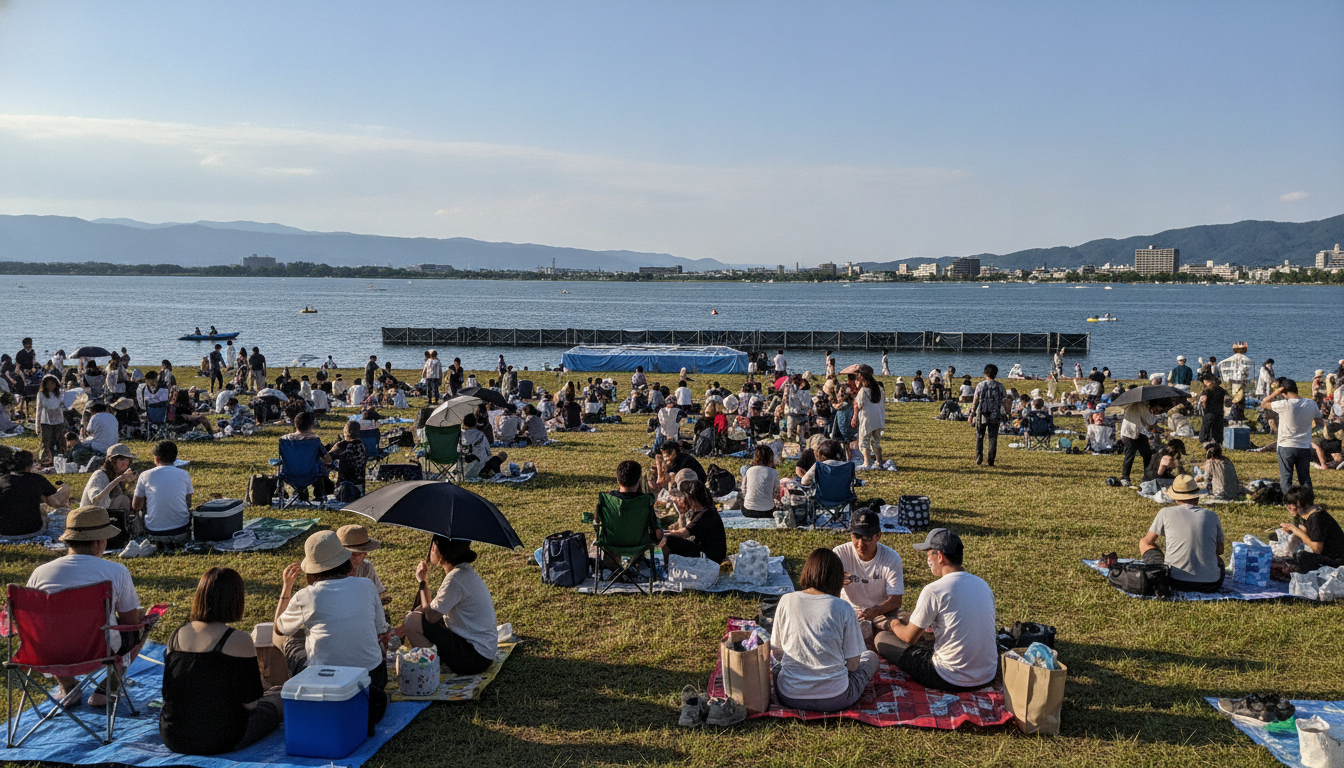 びわ湖花火大会2026の場所取りは午前10〜12時がベスト