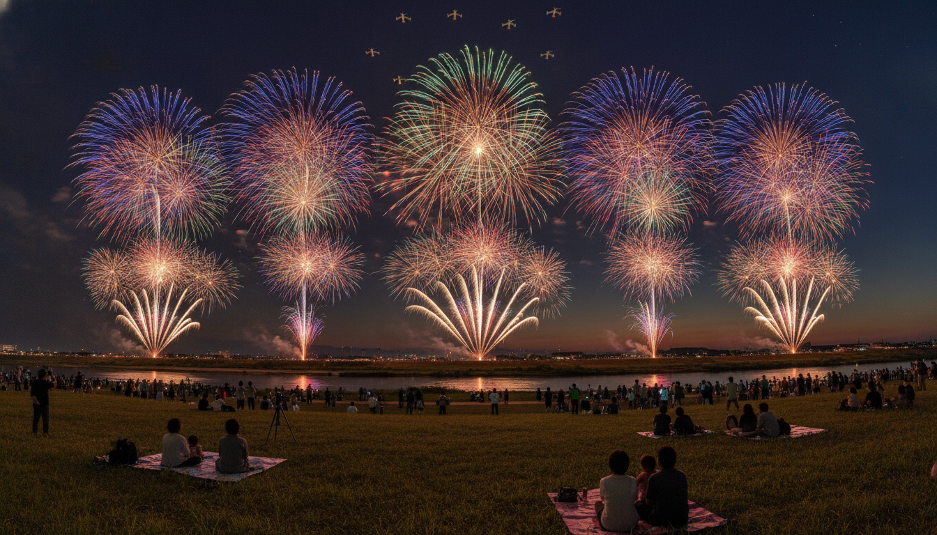 こうのす花火大会2026の穴場スポットは「公式無料エリア」と「周辺の土手」が狙い目