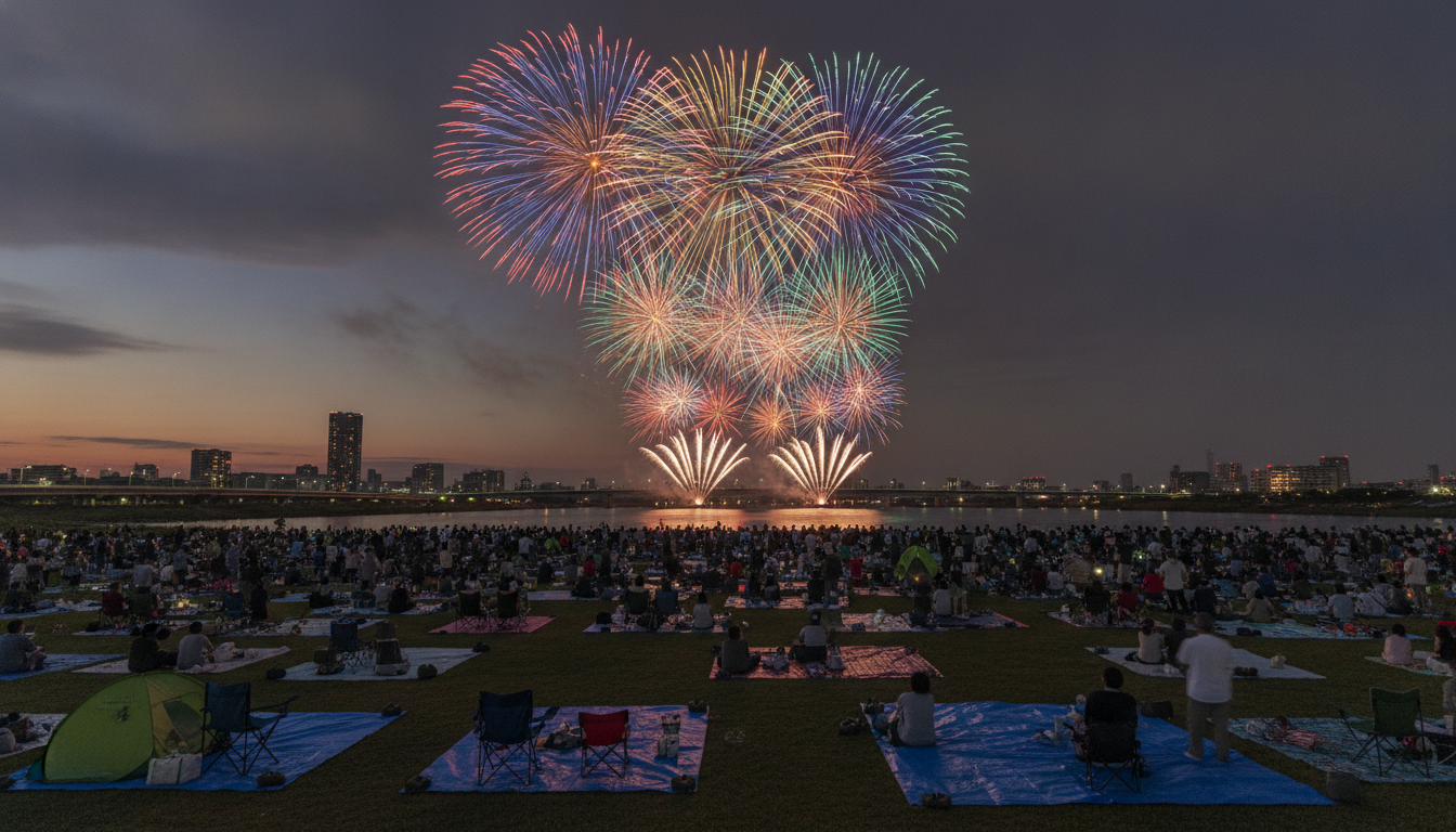 江戸川花火大会2026の場所取りは「前日17時」から解禁
