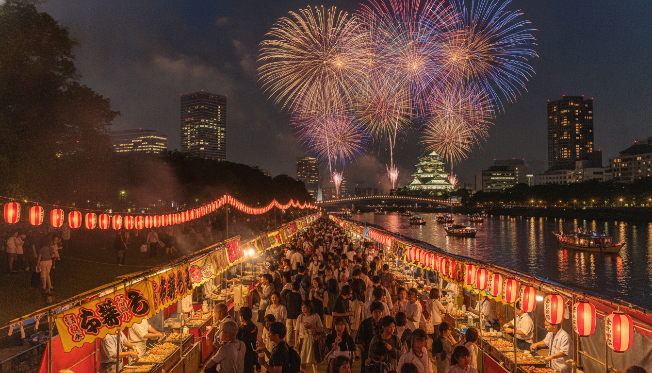 天神祭2026の花火は7月25日（土）・屋台は24日～25日の2日間