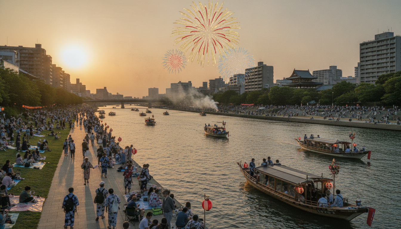 天神祭花火2026の場所取りは15〜17時までの到着がおすすめ