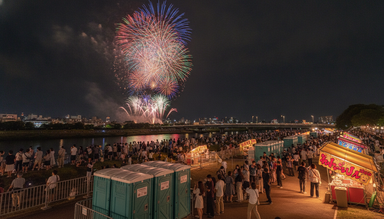 天神祭花火2026のトイレ事情は「事前準備」が成功のカギ