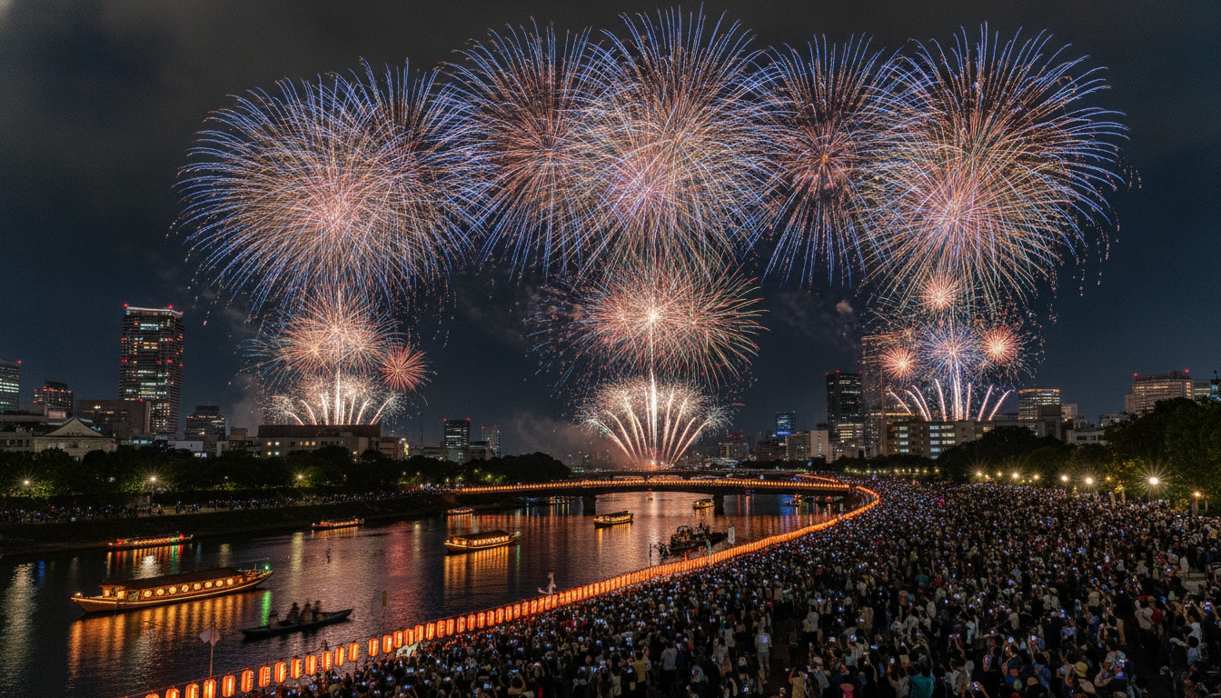 天神祭花火2026の混雑は例年の1.2〜1.3倍になる可能性が高い