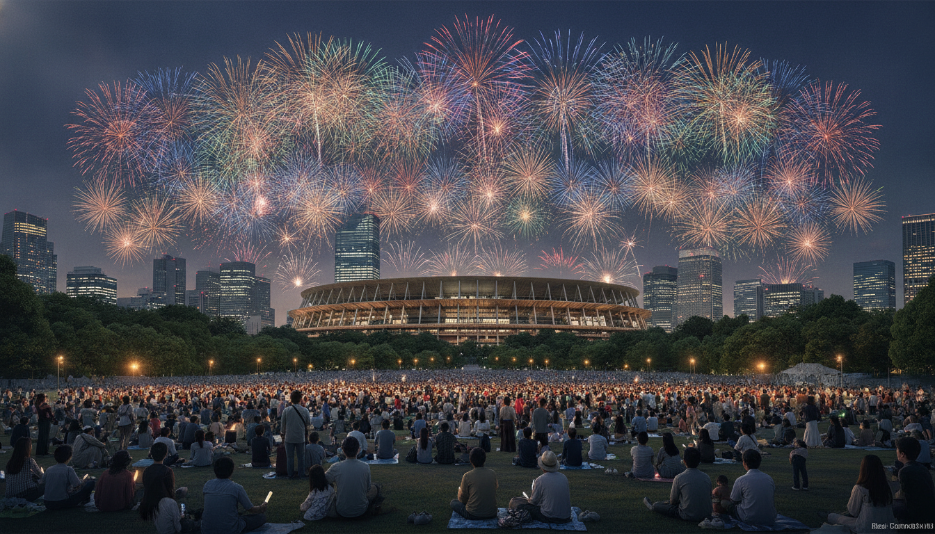 神宮外苑花火大会2026は「早朝からの場所取り」は基本的に不要
