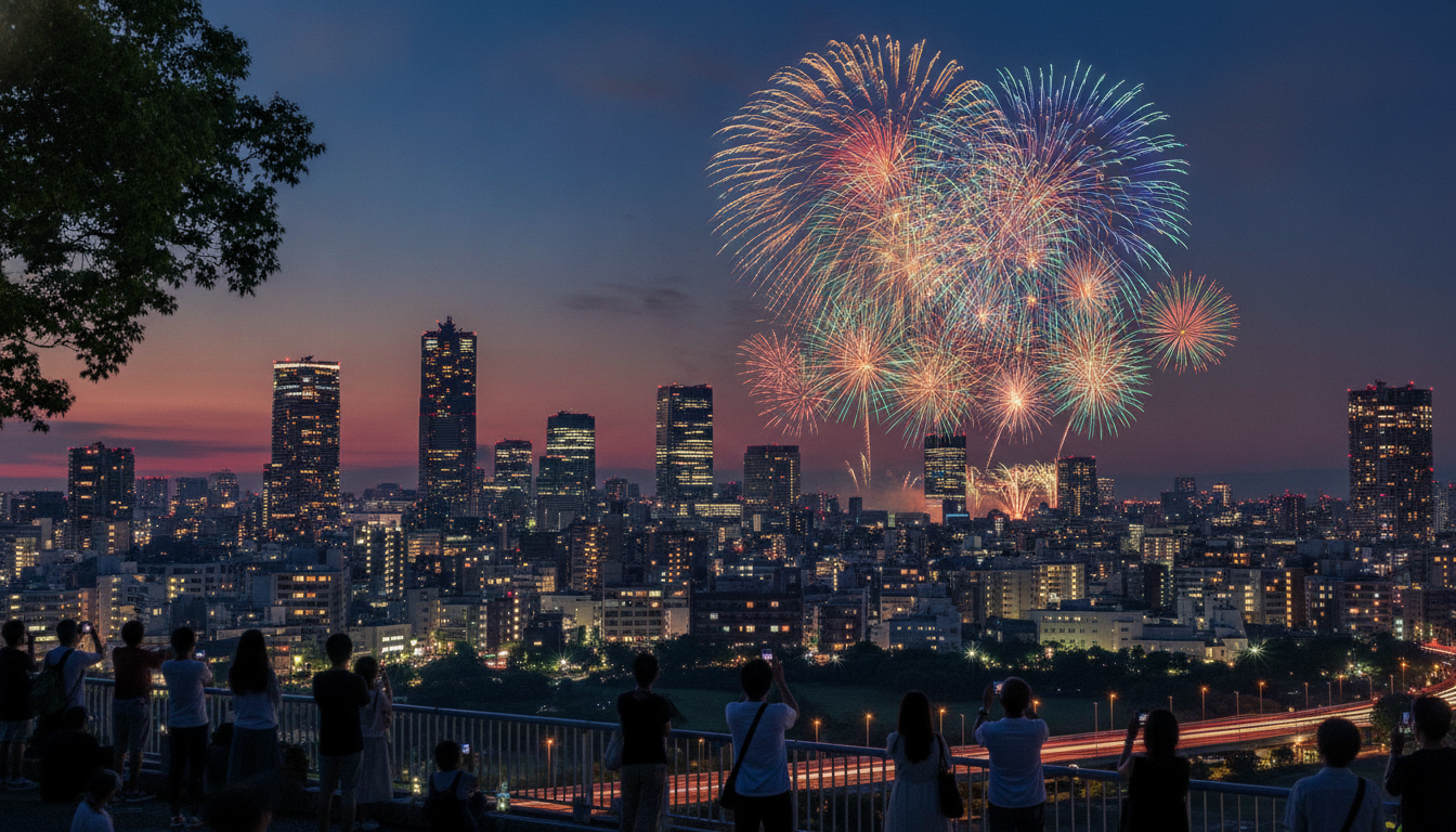 神宮外苑花火大会2026でチケットなしは公式会場では観覧不可