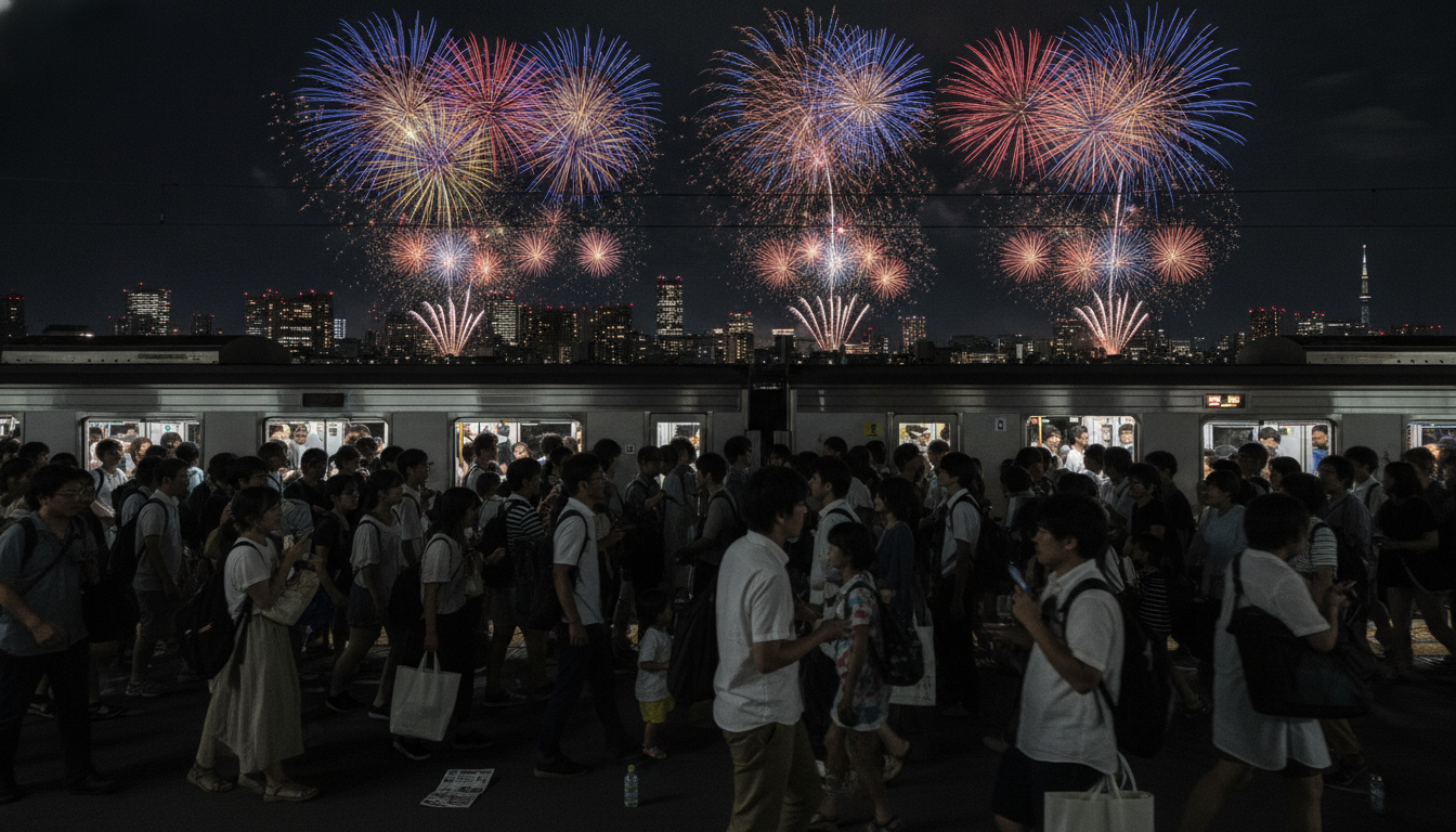 なぜ立川花火大会の電車はこんなに混むの?5つの理由