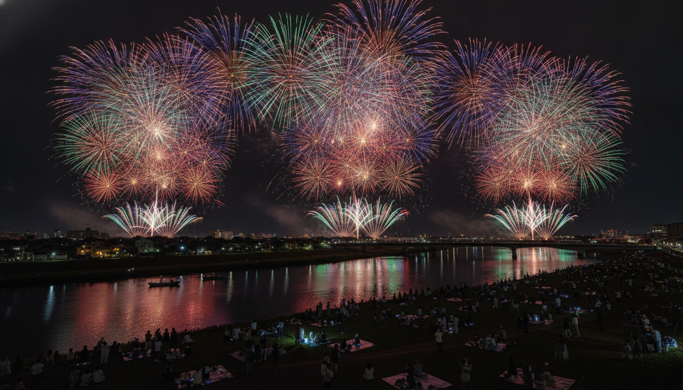 桑名水郷花火大会2026は会場外からならチケットなしでも楽しめる