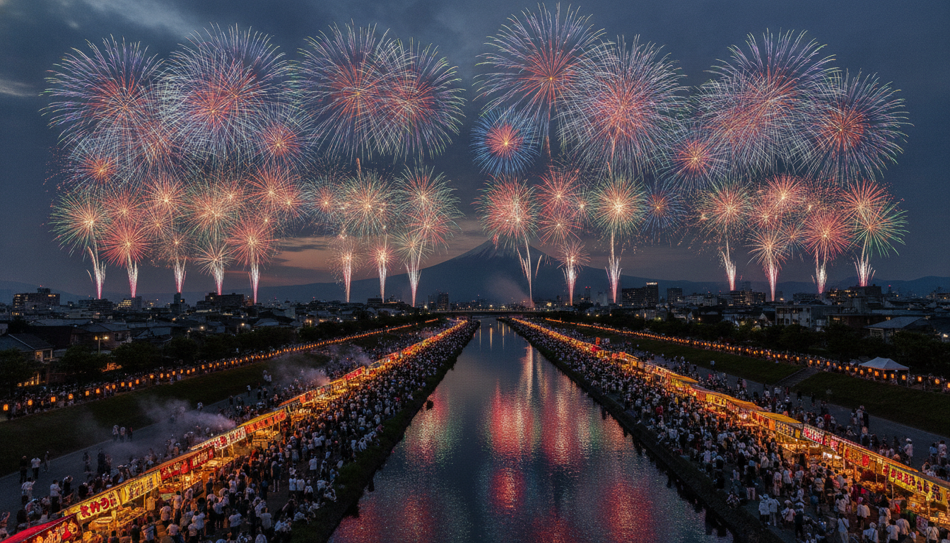 沼津夏まつり花火2026の打ち上げ時間は19:10〜20:10