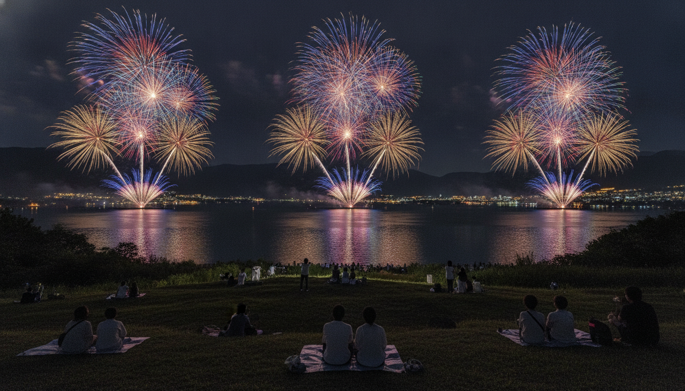 諏訪湖花火大会2026の穴場は「高台」「対岸」がおすすめ
