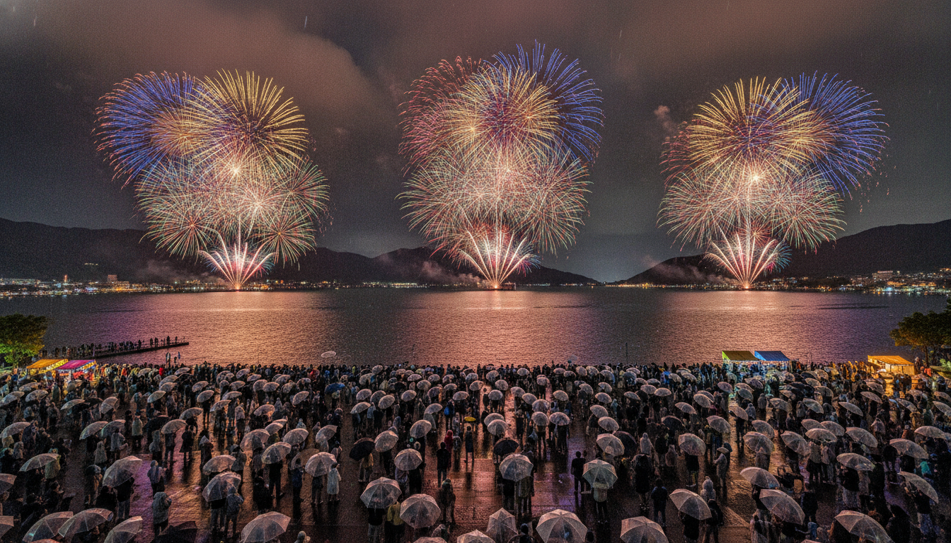 諏訪湖花火大会2026は「雨天決行」が基本方針