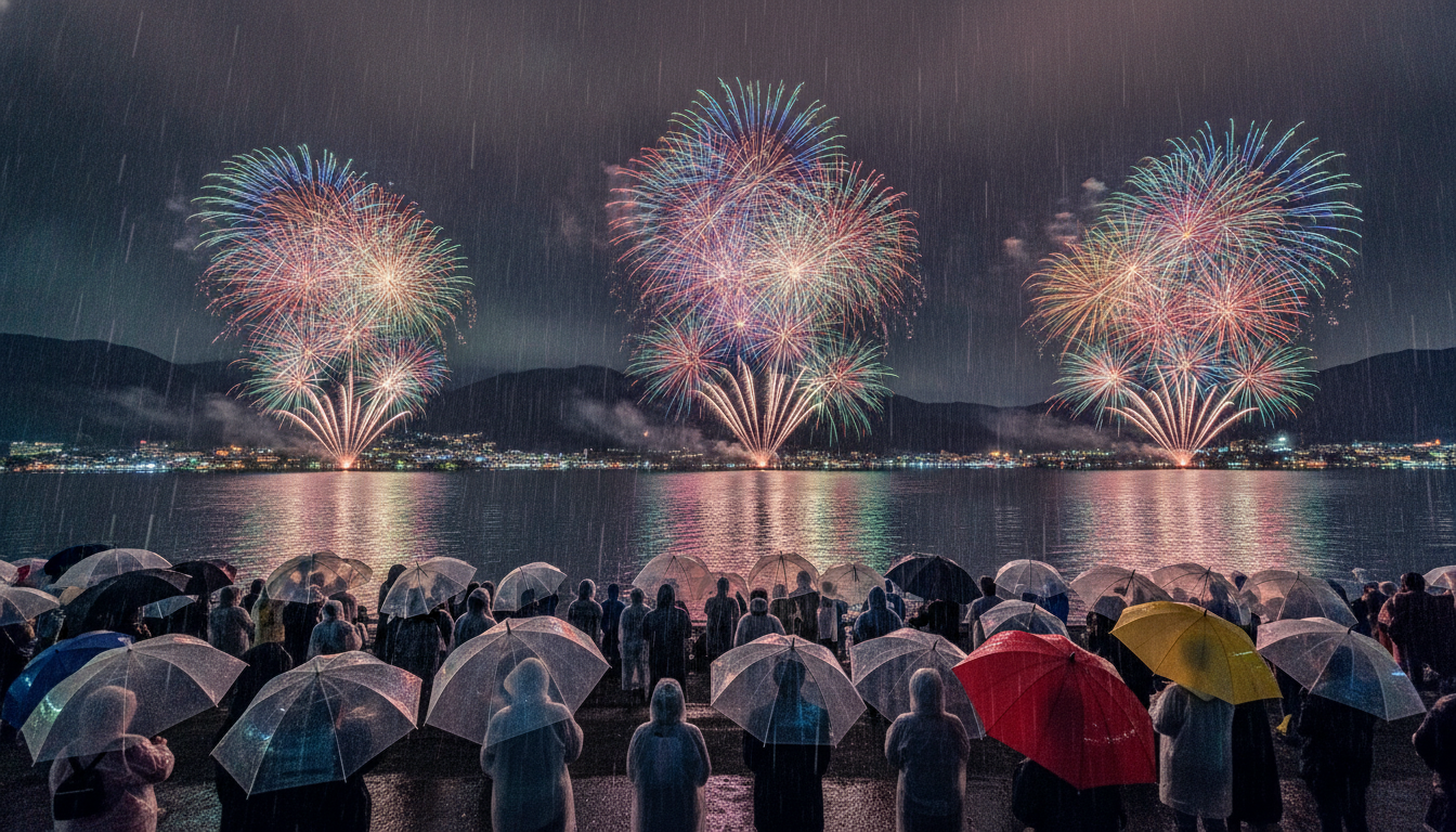 なぜ諏訪湖花火大会は雨天決行なのか