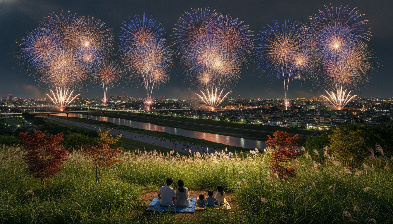 さいたま市花火大会2026の穴場は会場周辺の公園・高台・河川土手が狙い目