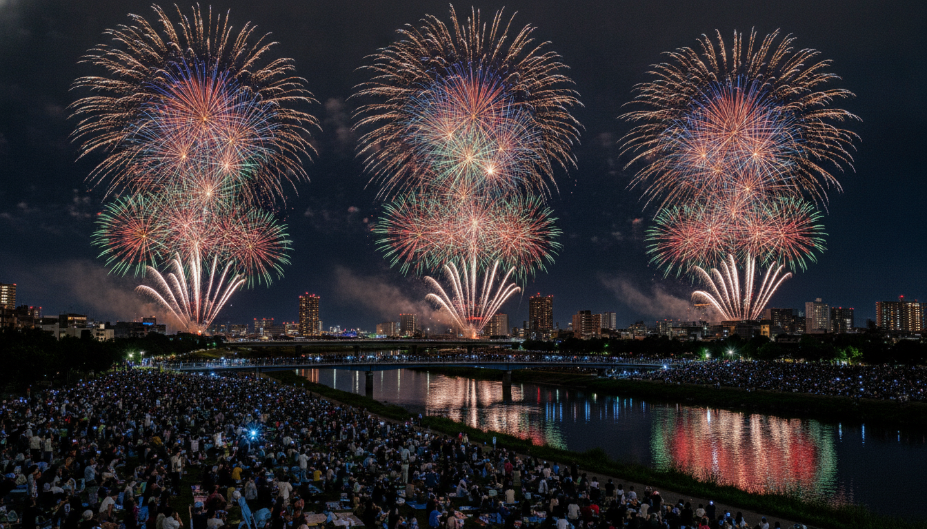 さいたま市花火大会2026は19:30スタート、20:30頃までの約1時間