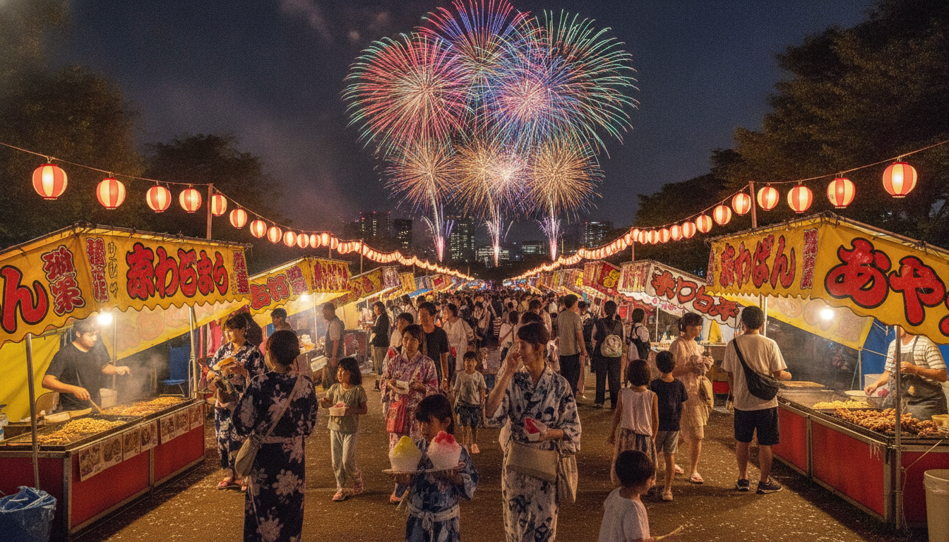 さいたま市花火大会2026の屋台は大和田公園会場で出店あり