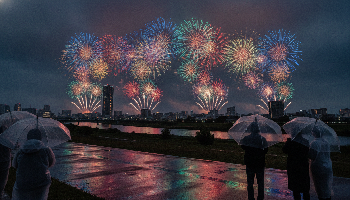 さいたま市花火大会2026は「雨天決行・荒天中止・順延なし」が基本方針