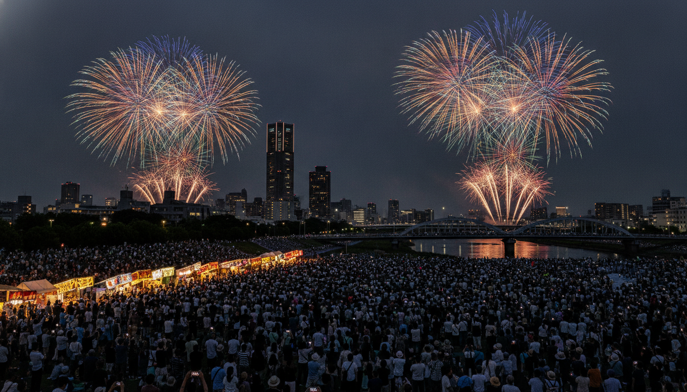 さいたま市花火大会2026は約10万人規模の大混雑が予想されます
