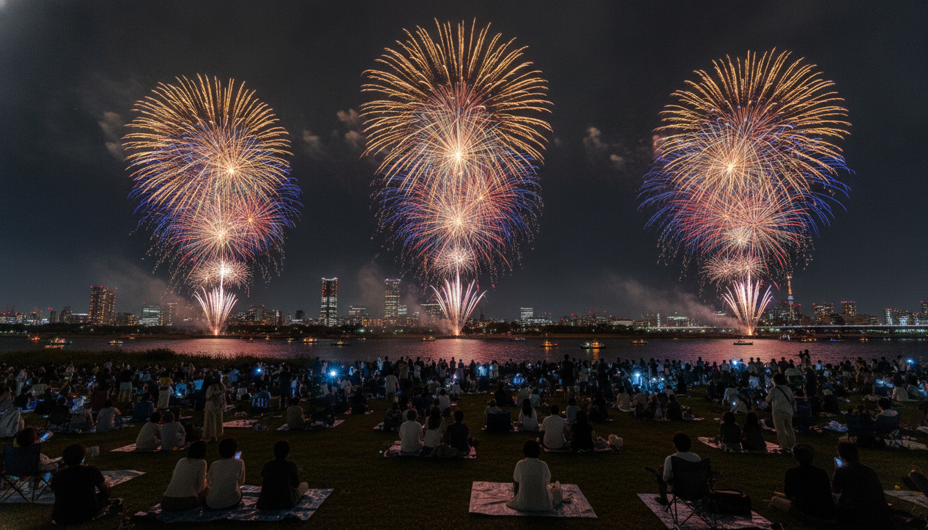 市川市民納涼花火大会2026はチケットなしでも無料エリアから観覧可能