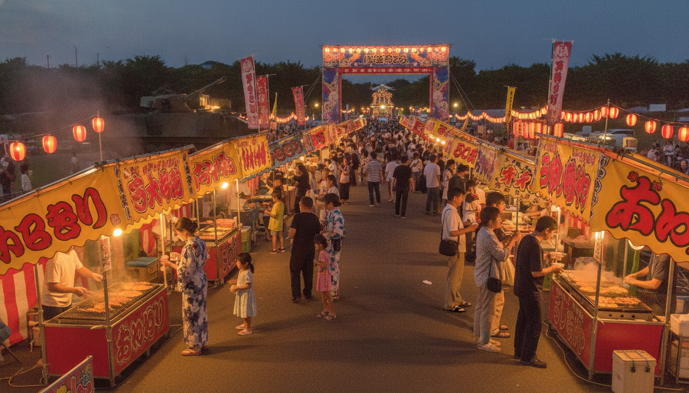 習志野駐屯地夏祭り2026は約50店舗の屋台が出店予定