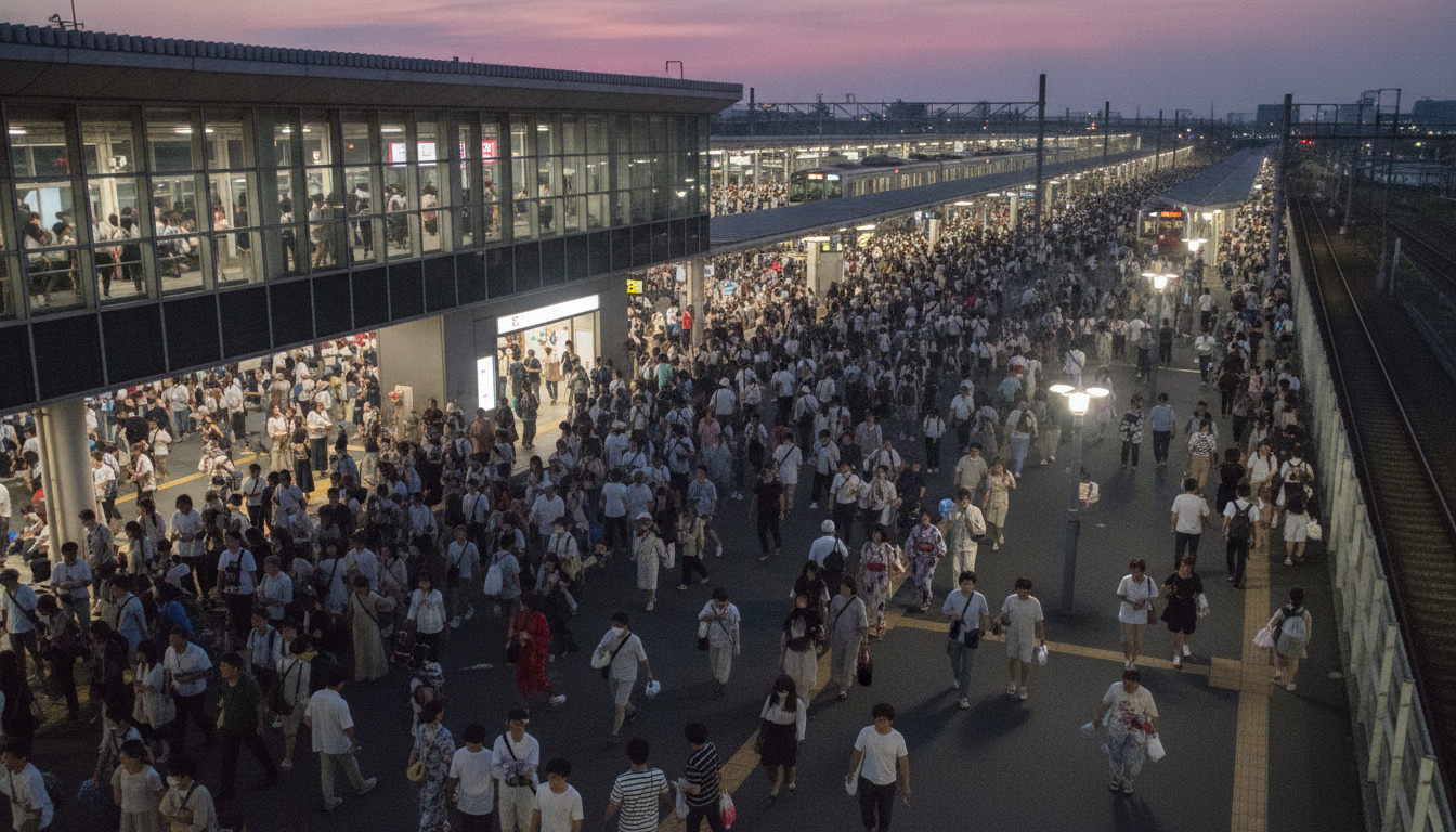 手賀沼花火大会2026の我孫子駅混雑は18時以降と終了直後がピーク