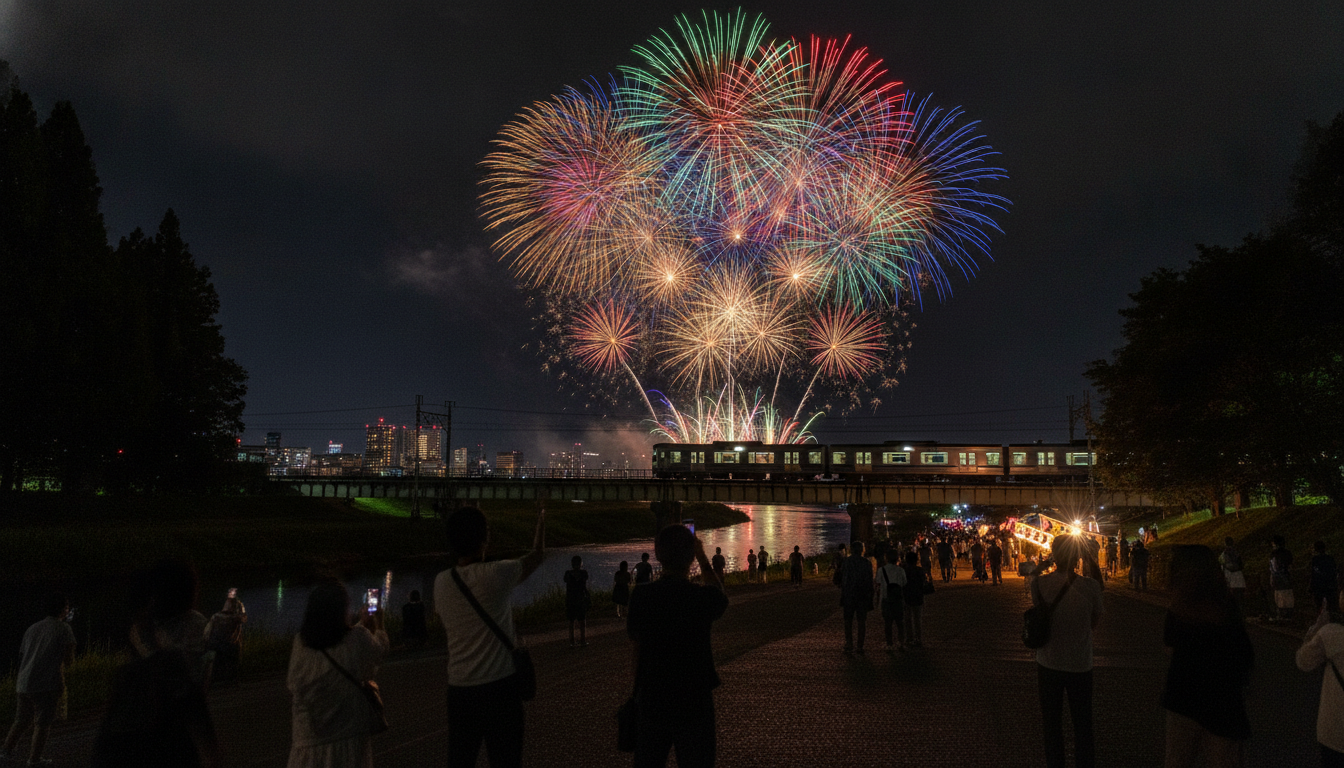 松戸花火大会2026は電車+徒歩がベストな移動手段