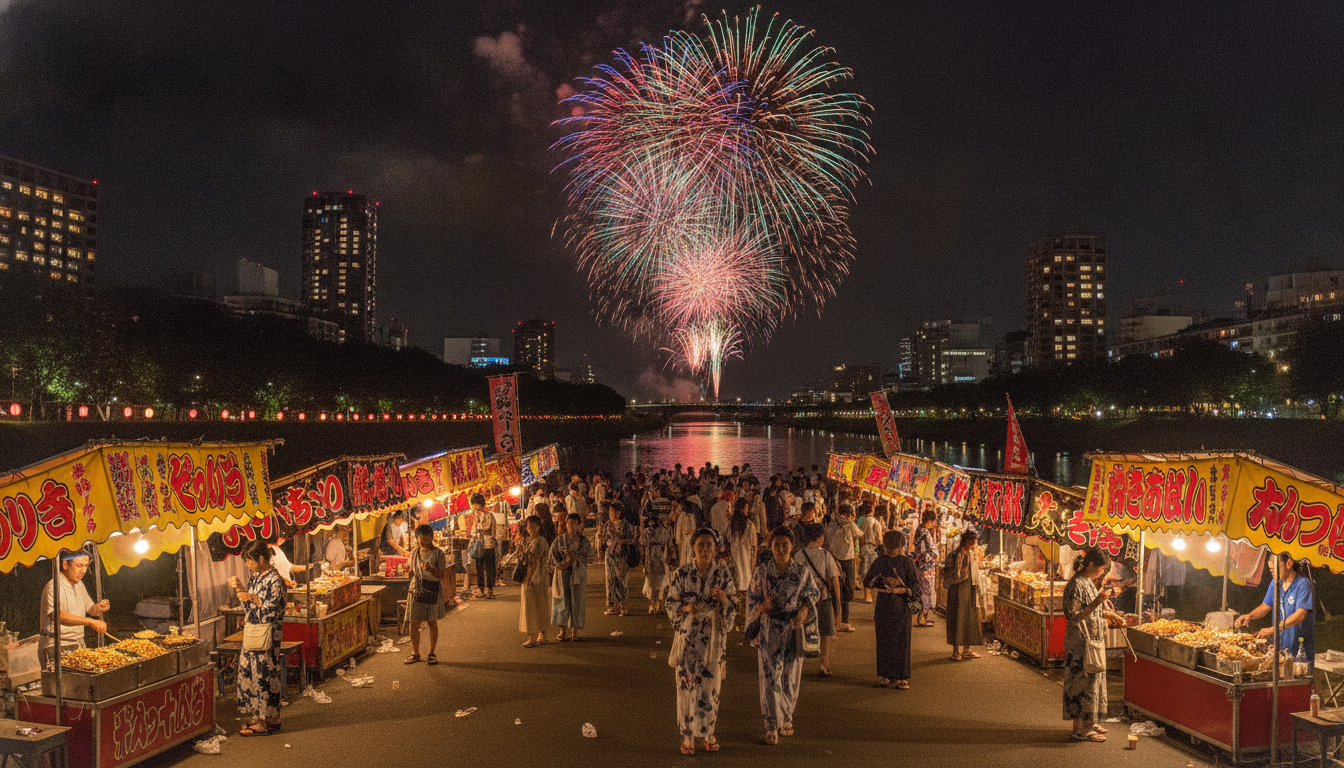 深谷花火大会2026には屋台が出店!例年20〜30店舗程度の規模