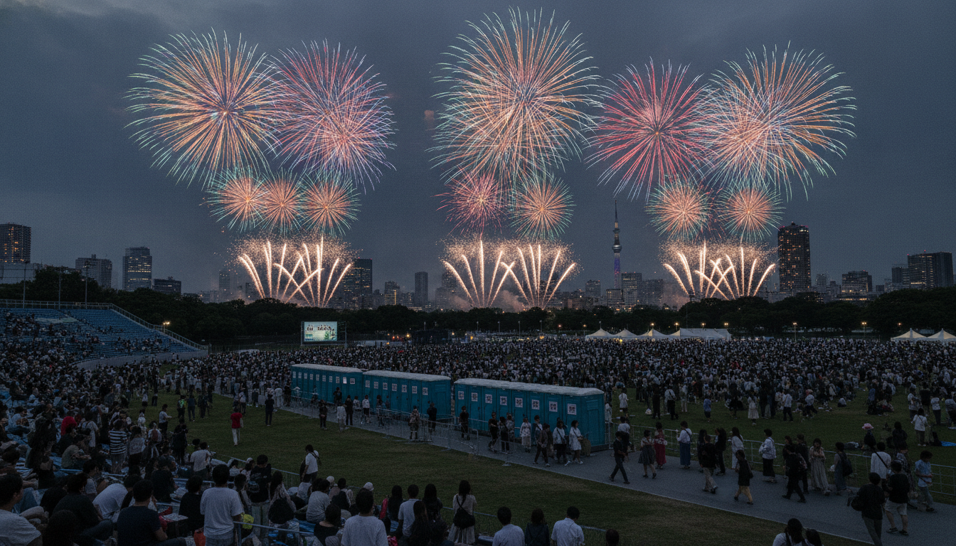 神宮外苑花火大会2026のトイレは「早め行動」が成功のカギ