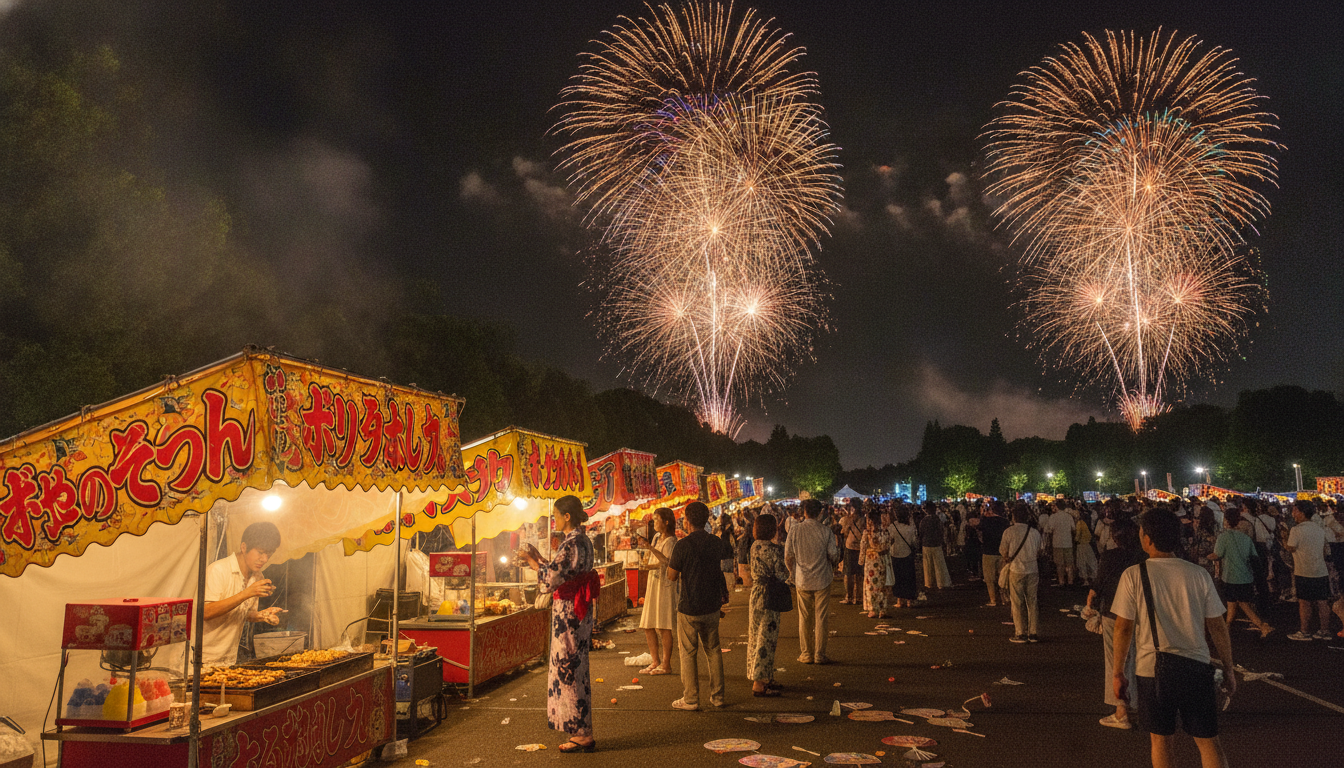 神宮外苑花火大会2026では屋台の出店がほぼ確実と予想されています
