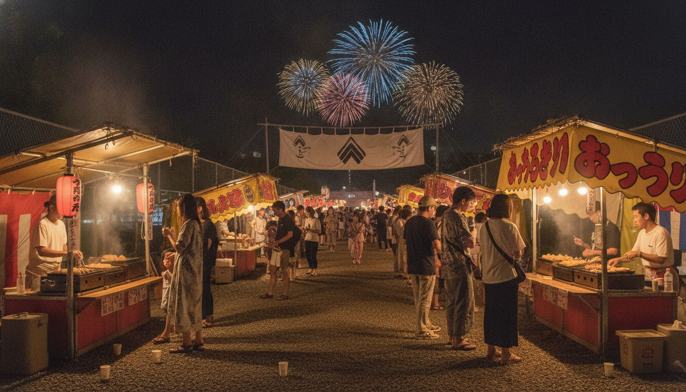 うつのみや花火大会2026の屋台はチケットがないと入れない可能性が高い