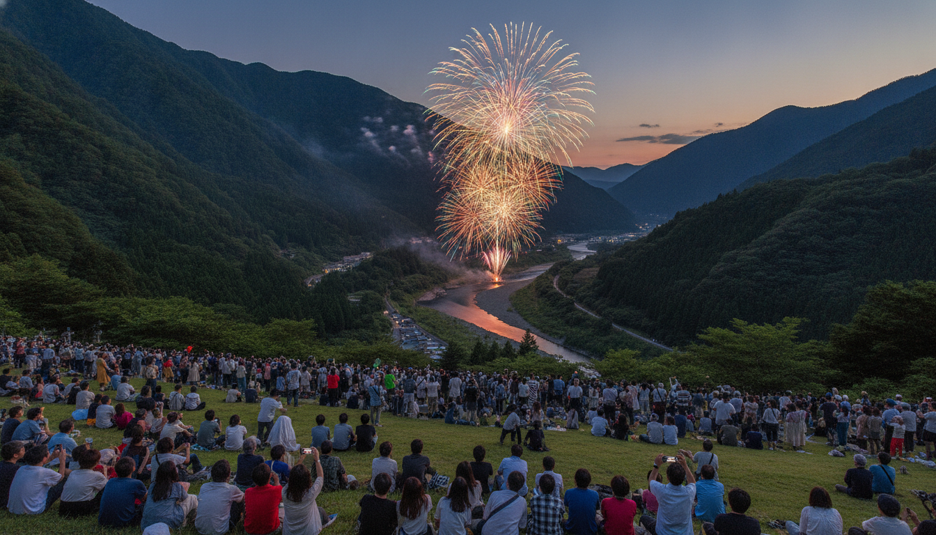 奥多摩納涼花火大会2026はチケットなしでも無料エリアから観覧可能