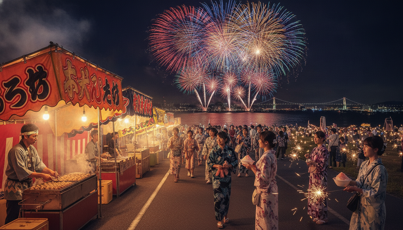 おんまく花火2026の屋台は今治港周辺・広小路・商店街エリアで探すのがおすすめ