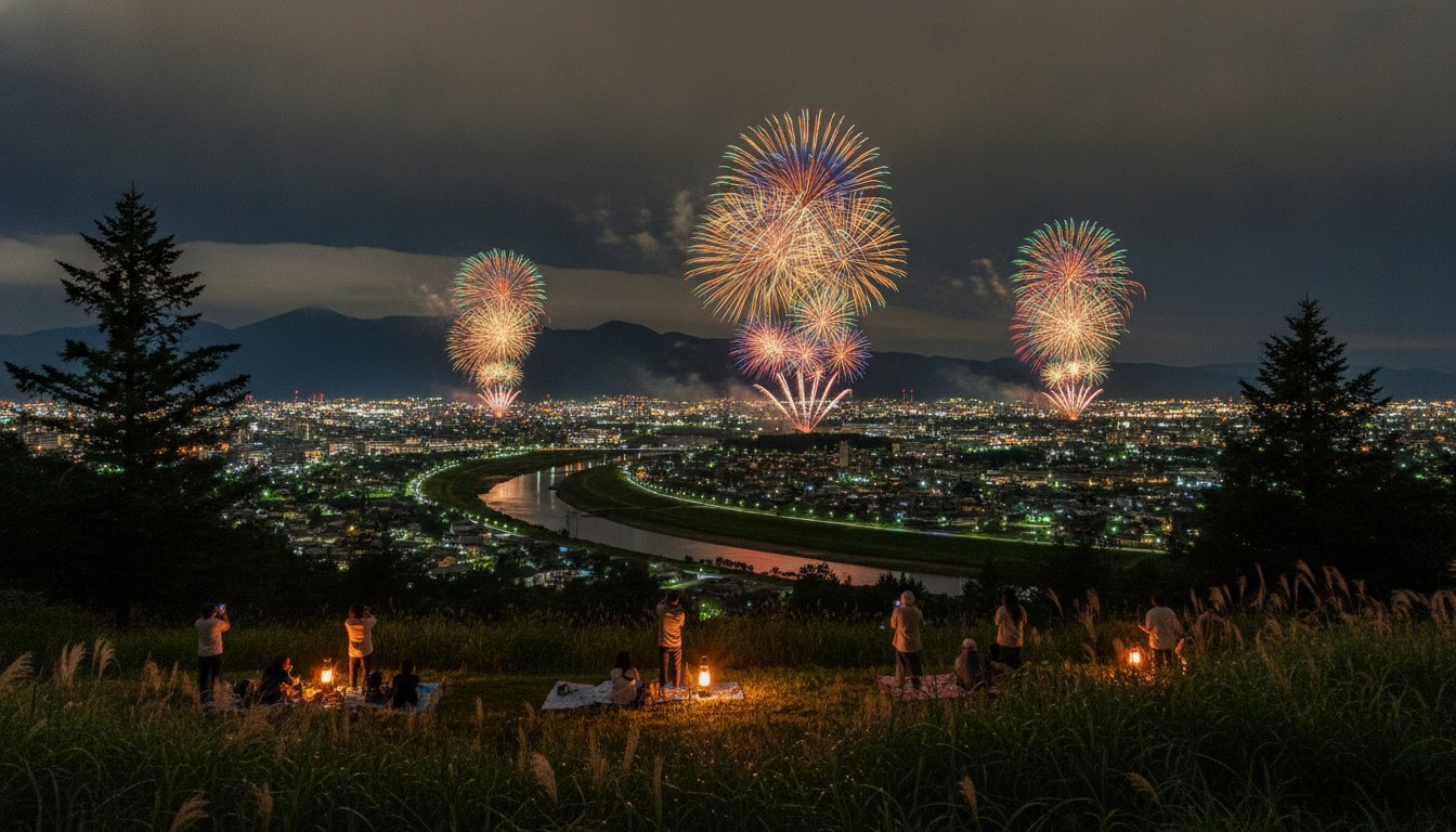 盛岡花火の祭典2026の穴場は公式発表なし、でも候補はある