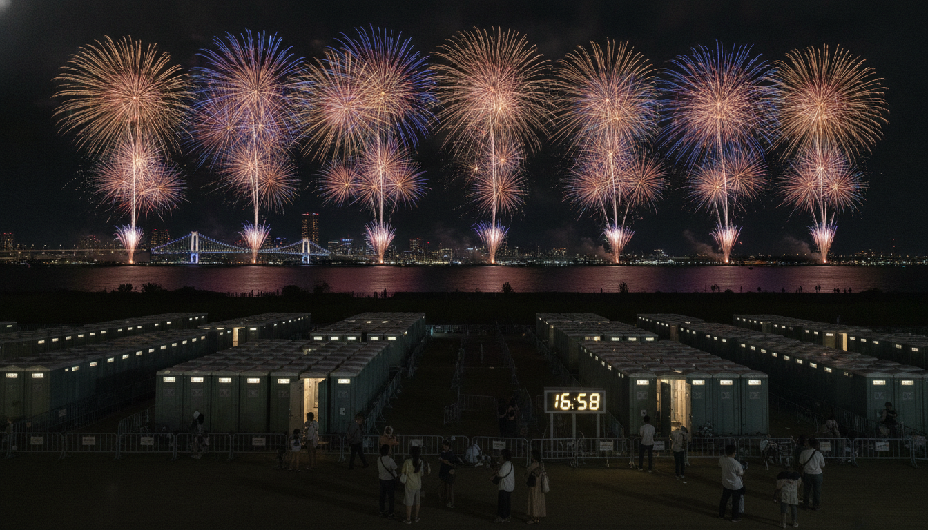 木更津花火大会2026のトイレは事前対策が必須！17時前に済ませるのがベスト