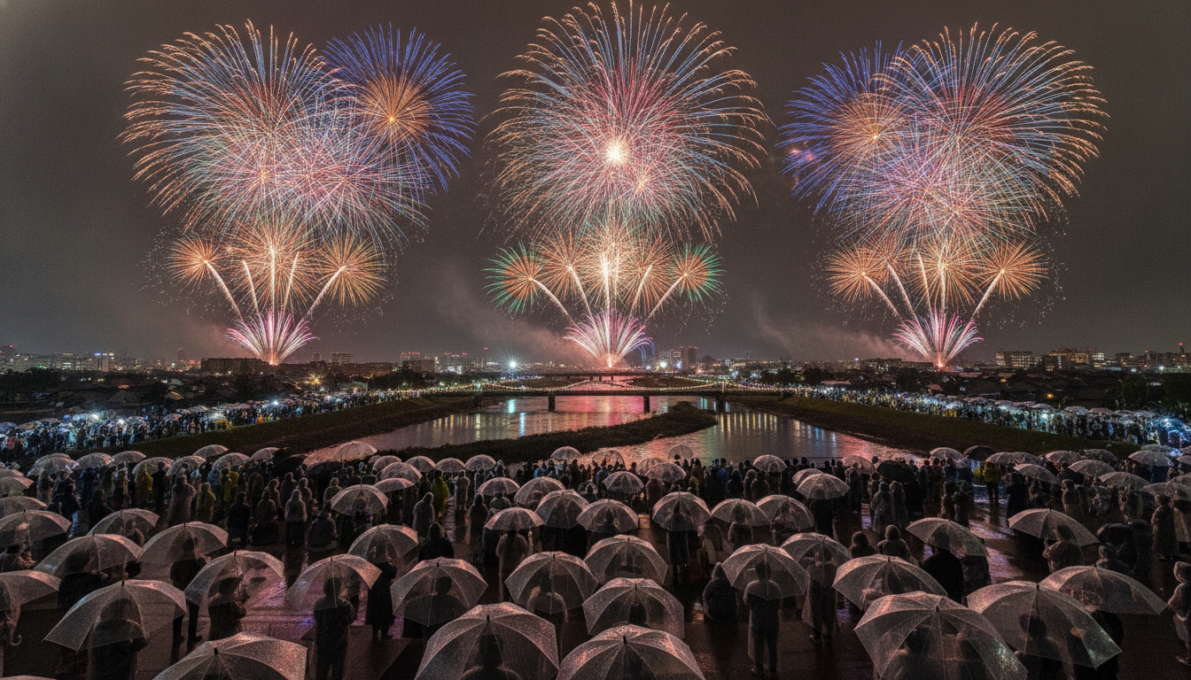 赤川花火大会2026は雨の場合でも小雨なら開催される可能性が高い