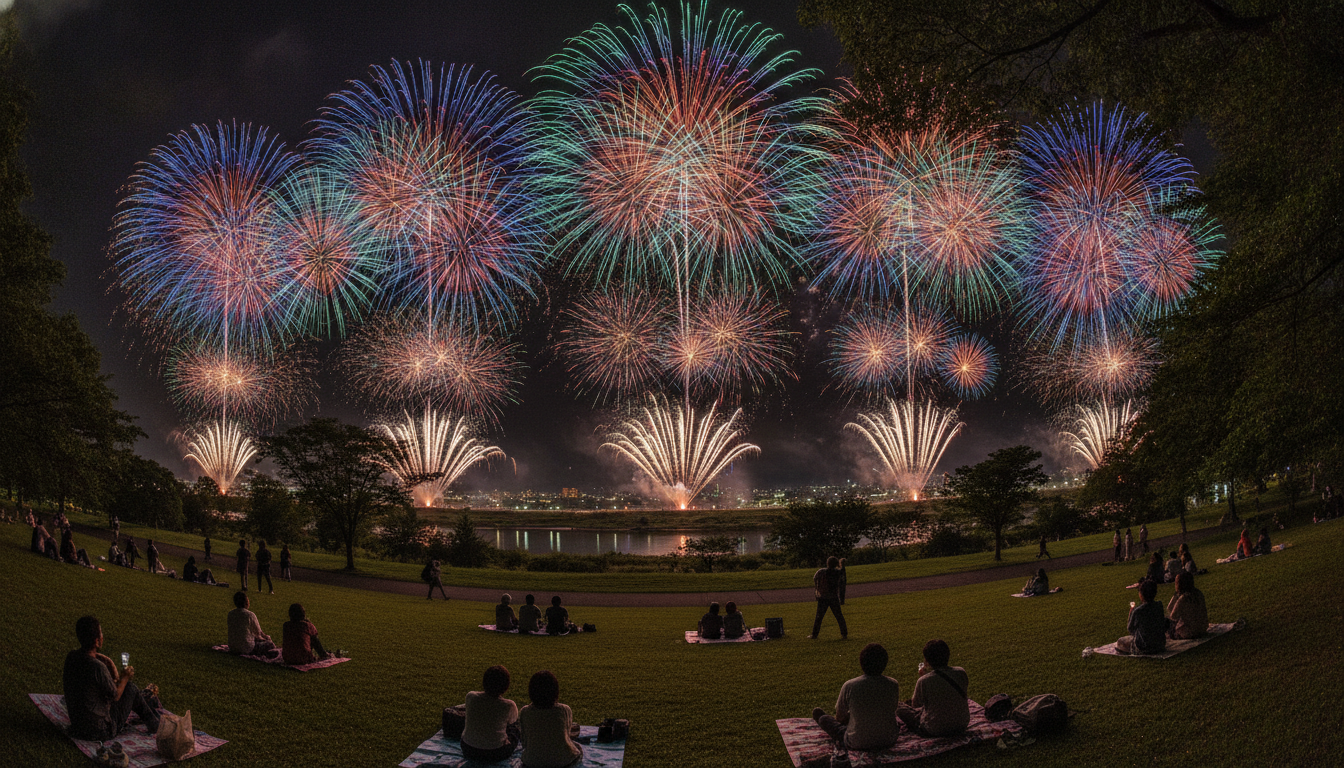 赤川花火大会2026の穴場は「会場外の公園」がおすすめ