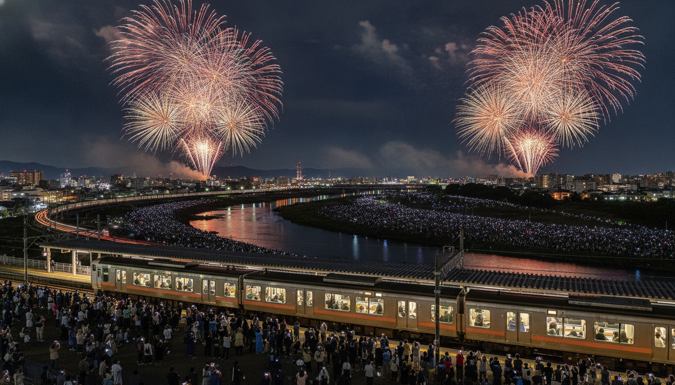 なぜ赤川花火大会の電車は混雑するのか