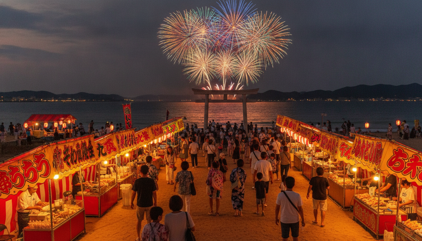 阿字ヶ浦海岸花火大会2026の屋台情報は公式未発表!例年の傾向から予測しよう