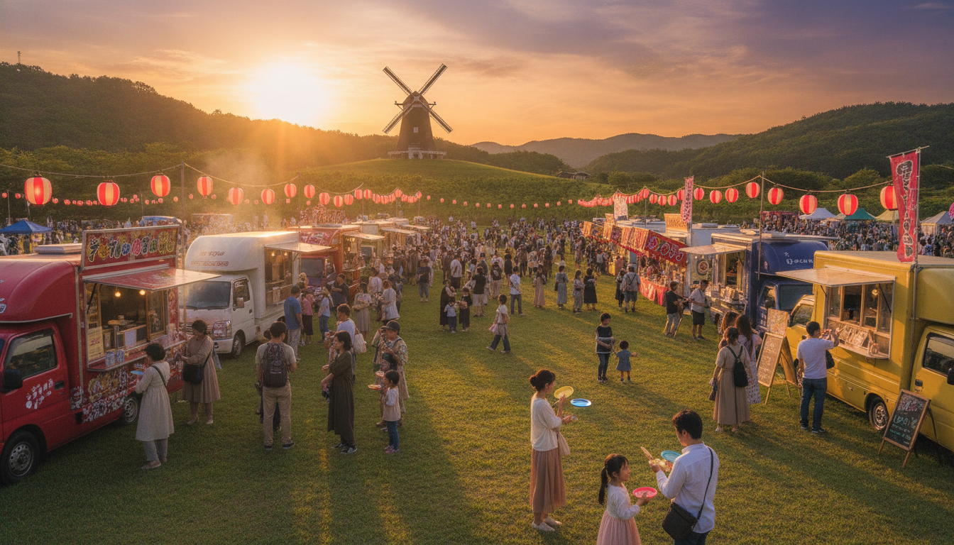 ハーベストの丘夏祭り2026の屋台は「キッチンカー」と「遊戯屋台」の2種類