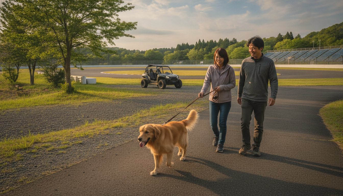モビリティリゾートもてぎは犬連れで入場可能だがエリア制限あり