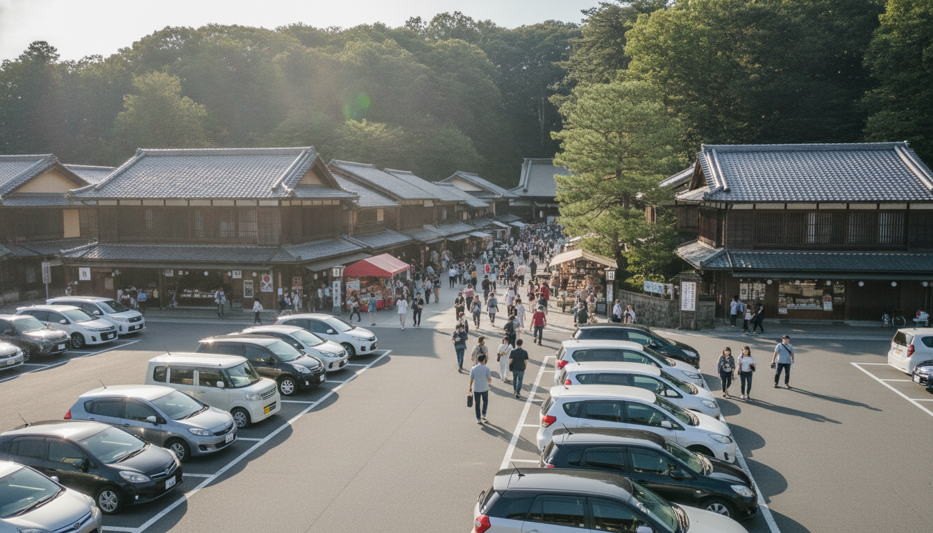 おかげ横丁の駐車場は市営駐車場を上手に使うのがコツ