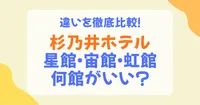 杉乃井ホテル何館がいい？【2026年最新】星館・宙館・虹館の違いと目的別おすすめを徹底比較