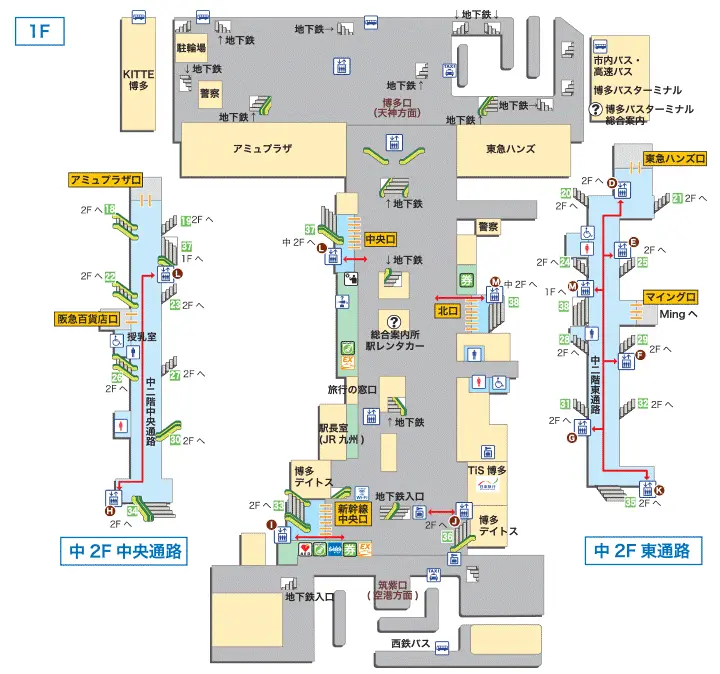 博多駅構内図